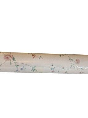 2 Vintage Vinyl Wallcoverings Prepasted Wallpaper 1980's floral